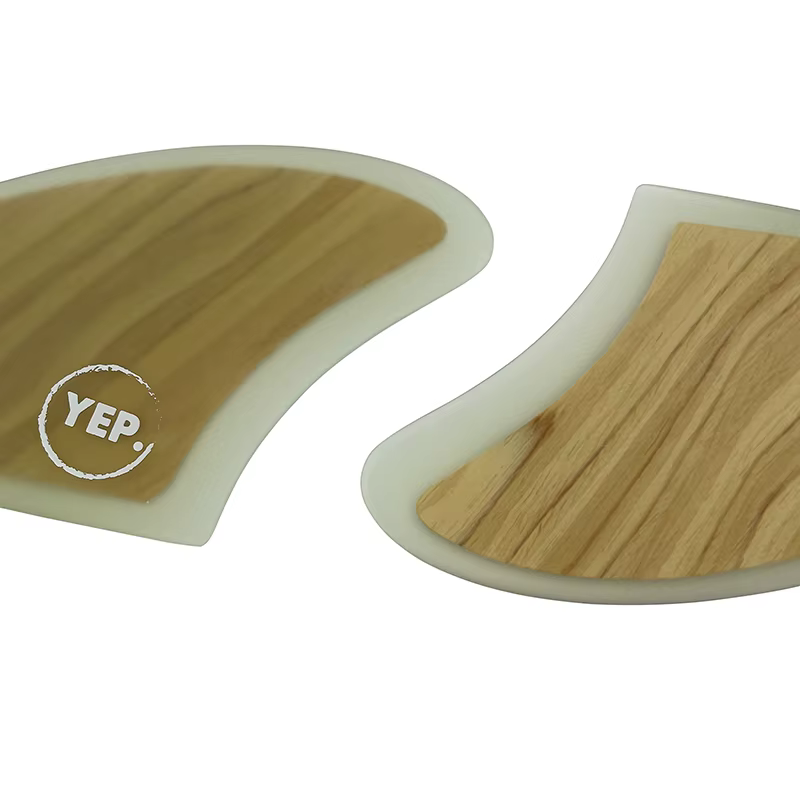 Ailerons de surf en bambou UPSURF FCS Twin Tabs, ailerons haute performance en fibre de verre K2 pour planche de surf, ailerons de quille pour funboard, pour sports nautiques