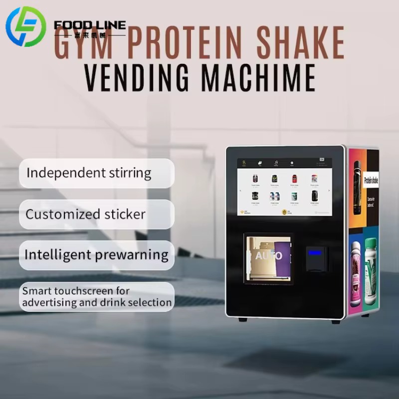 Distributeur automatique de boissons protéinées pour salle de sport