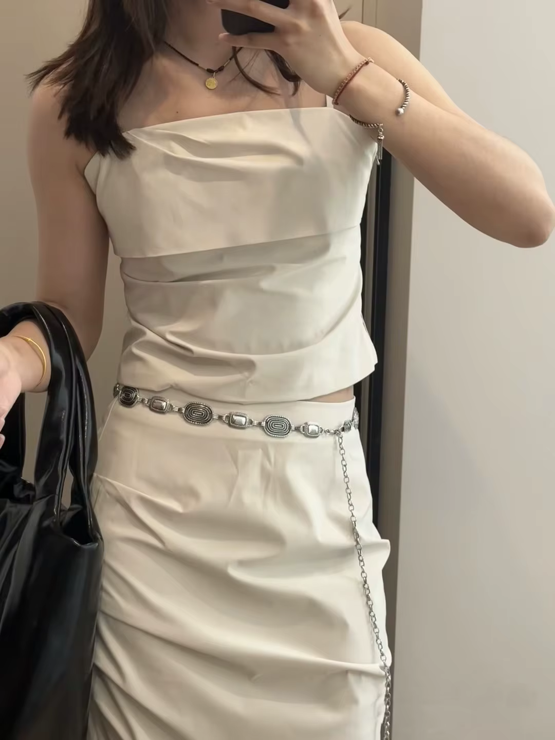 Chaîne de taille vintage, ceinture en métal pour femme, nouveau style estival, polyvalente pour robes et pantalons