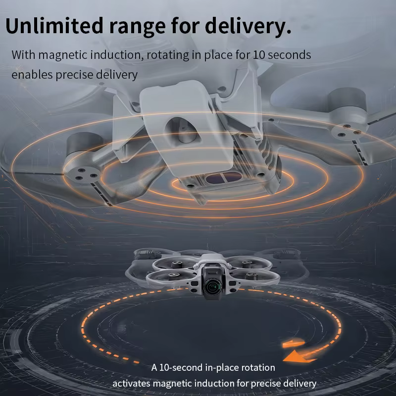 Système de largage aérien 12KM pour DJI Avata 360 – Accessoire de drone, lanceur de charge utile, dispositif de transport et distributeur
