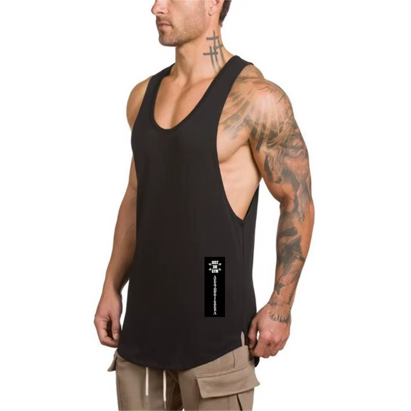 Débardeur de sport en coton pour homme – Idéal pour la gym
