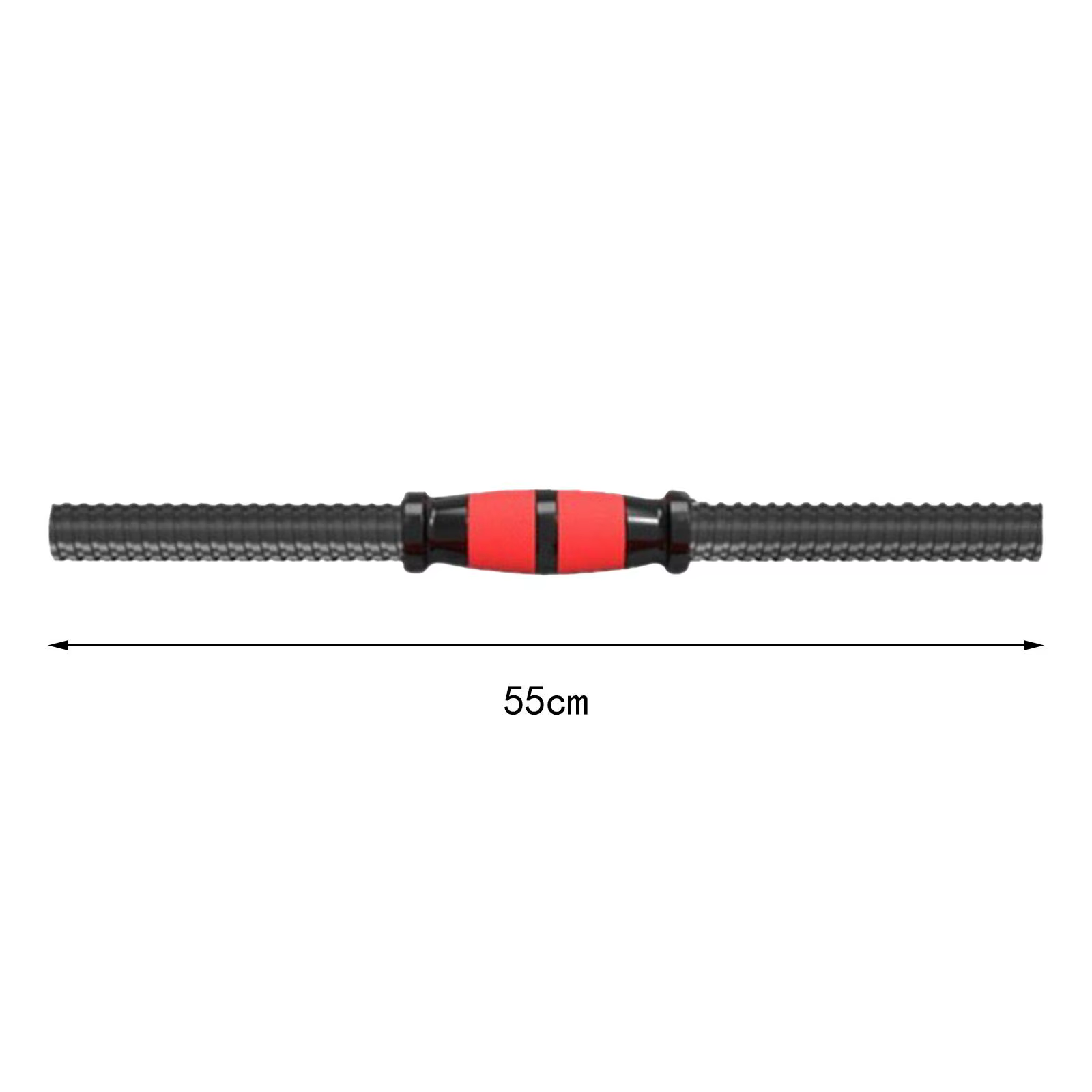 2 barres d'haltères filetées réglables en acier inoxydable
