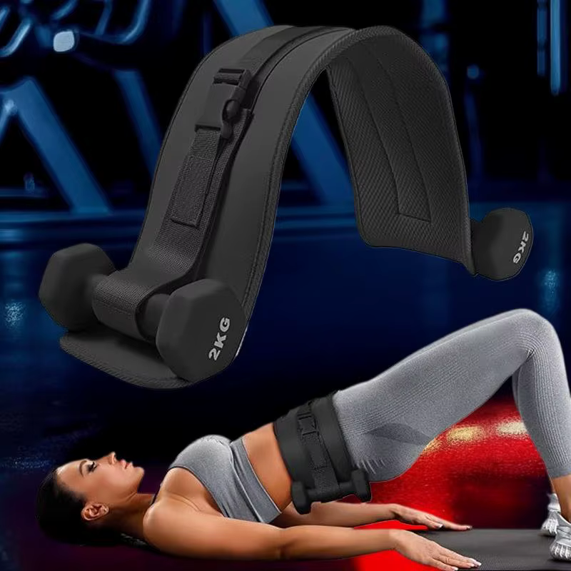 1PC Ceinture d'exercice pour haltères, pour Hip Thrust et entraînement efficace des fessiers avec barre, pour le fitness de la taille et l'entraînement musculaire