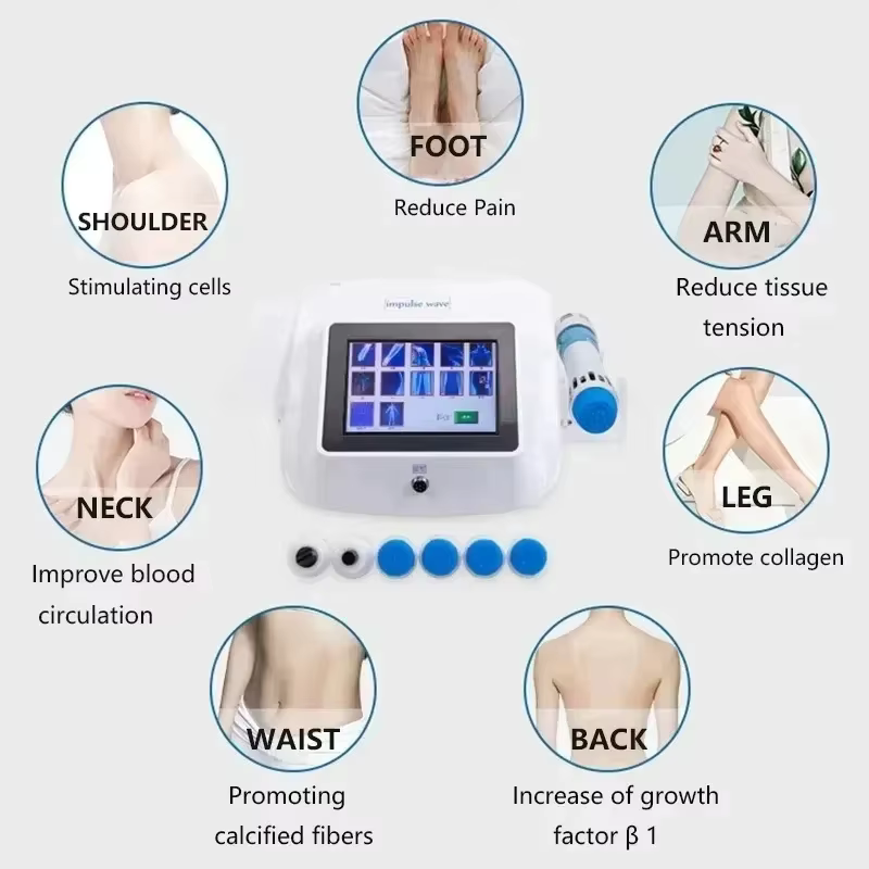 Appareil de thérapie par ondes de choc pour les traitements de relaxation et le soulagement des douleurs dorsales, outils de massage par ondes de choc, dispositif corporel pour la santé