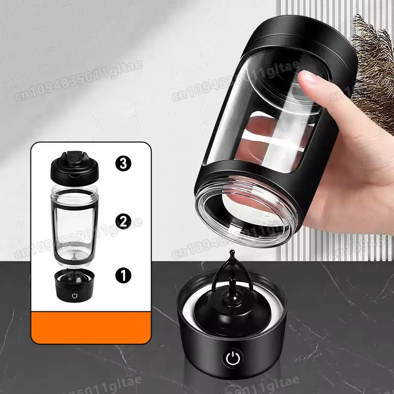 Nouveau 650 ml USB électrique Portable protéine de lactosérum Shaker bouteille entièrement automatique tasse d'agitation Rechargeable salle de sport BA gratuit mélange de Cocktail