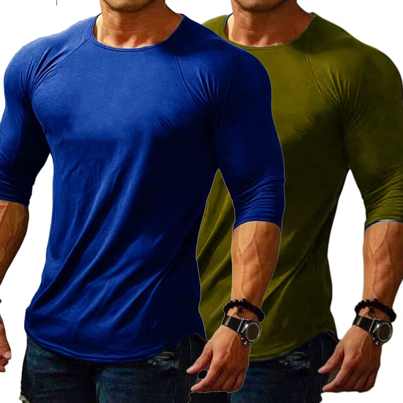 T-shirt de course à compression pour homme