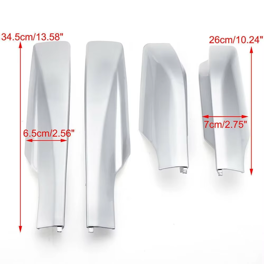 Cache de protection d'extrémité de barre de toit argent/noir pour Toyota RAV4 XA30 2006-2012