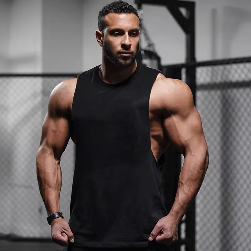 Débardeurs de sport pour hommes en coton