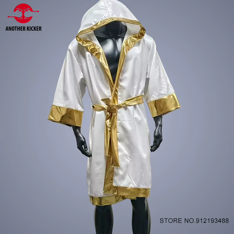 Robe de boxe de haute qualité ceinturée à capuche