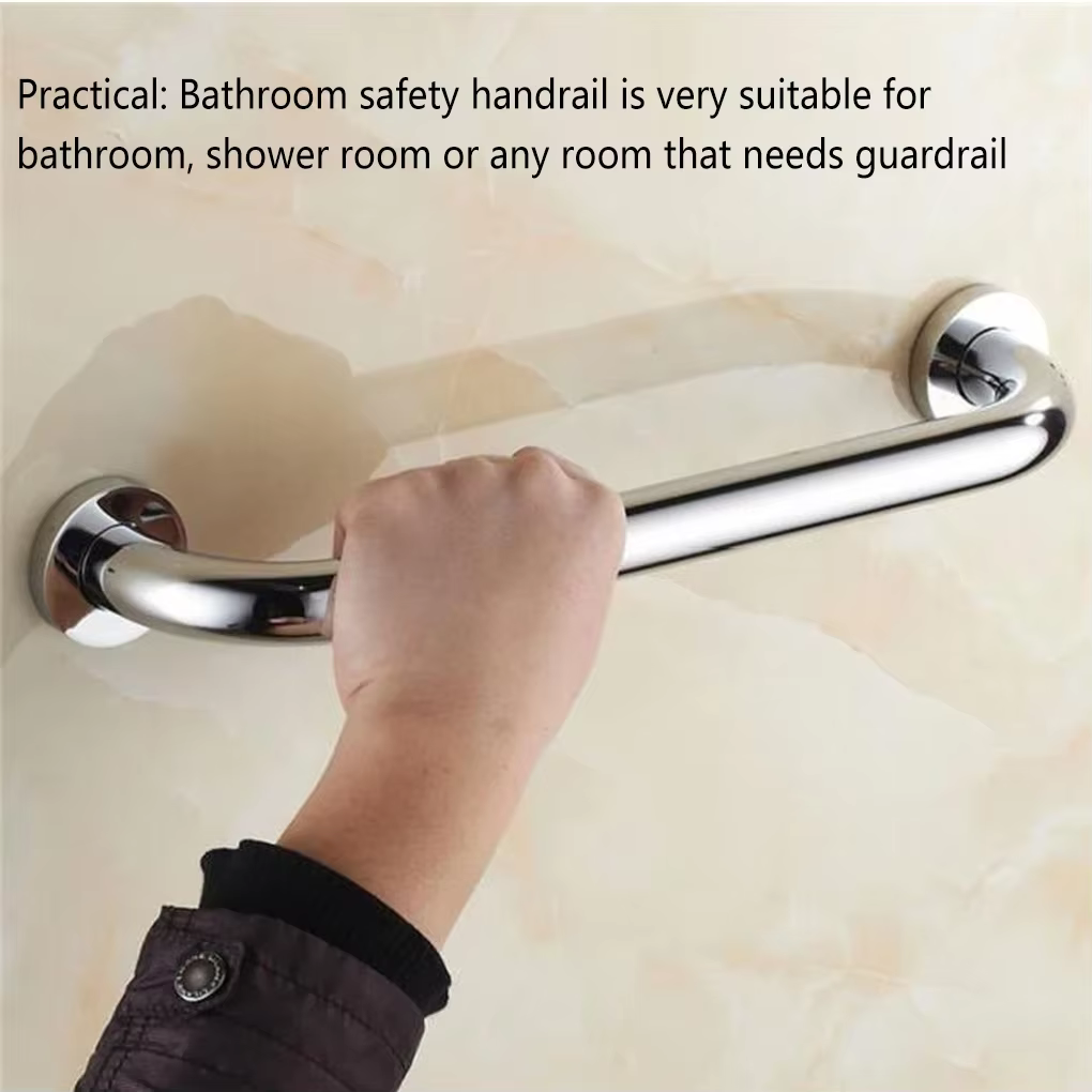 Barre d'appui pour serviettes, support de bain en acier inoxydable, poignée murale antidérapante, bonne adhérence pour vanité épaisse, pièce de maison 50 cm