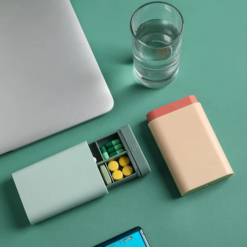 Mini petite boîte à vitamines de voyage Portable