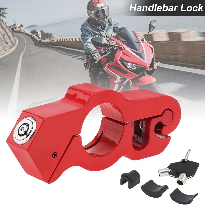 Serrure solide de poignée de frein de guidon, serrure de guidon de moto, serrure antivol pour vélo/Scooter/cyclomoteur/ATV