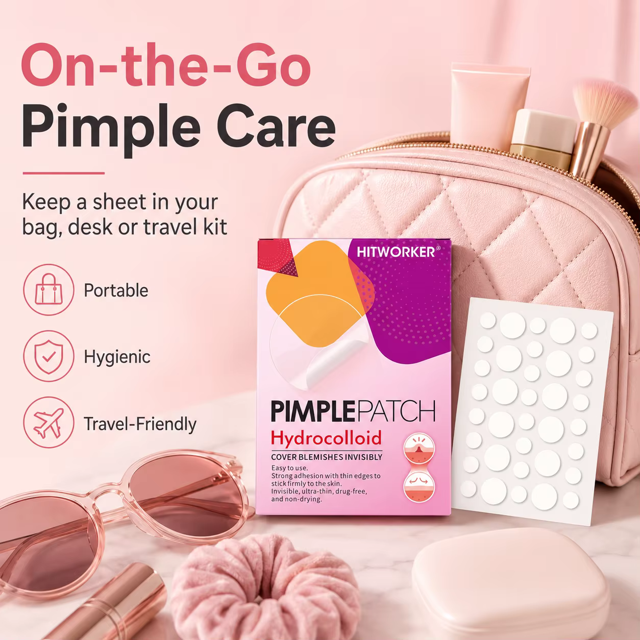 Patch anti-acné transparent - Sans alcool, non irritant, patch anti-acné de haute qualité à l'acide salicylique et à l'huile d'arbre à thé