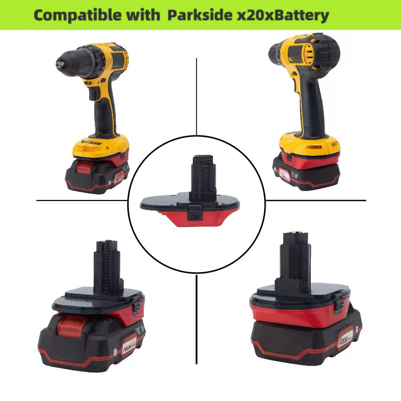 Pour adaptateur Parkside vers Dewalt pour Parkside 20V remplacer vers Dewalt 18V accessoires de convertisseur de perceuse électrique ( ﻿ Adaptateur uniquement)