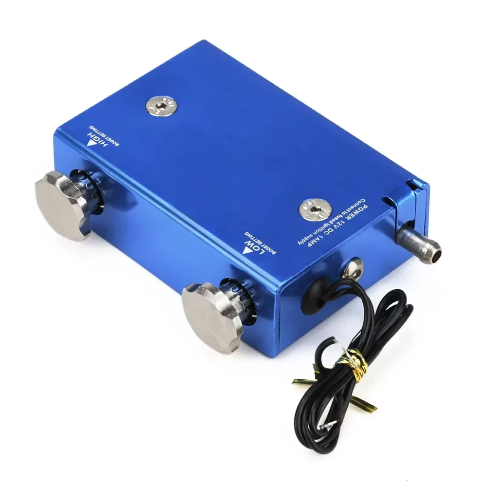 Contrôleur électronique de suralimentation de turbocompresseur de course universel réglable, double étage, compatible avec tous les turbocompresseurs et suralimentateurs 30-90 psi