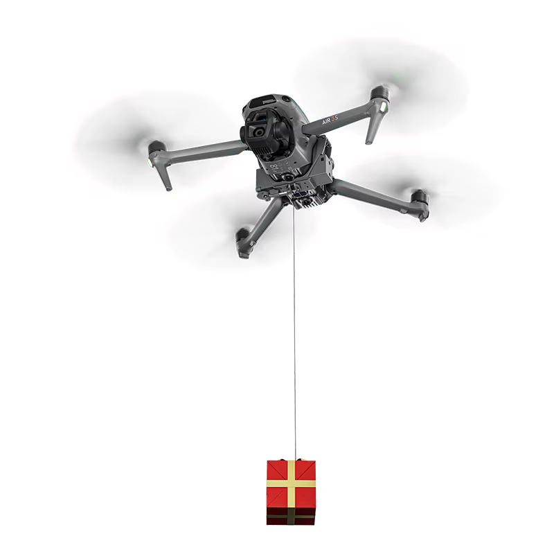 Système de largage aérien amélioré 12KM pour accessoires de drone DJI Air 3S, dispositif de transport de charge utile pour drone DJI Air 3