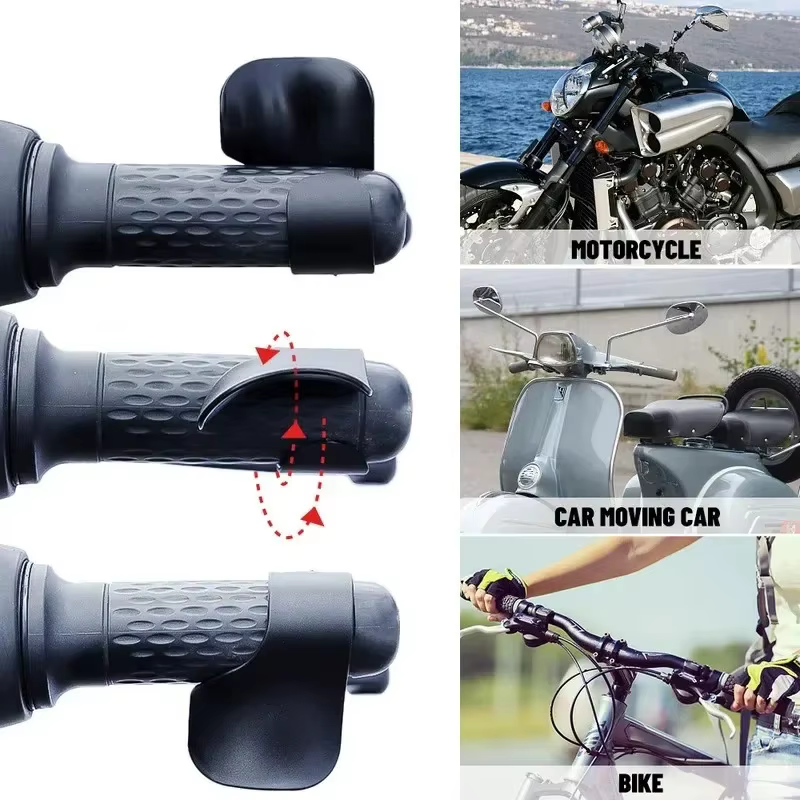 1/2/3/4/5 pièces Poignée d'accélérateur de moto, poignée d'assistance au contrôle du guidon, outils d'économie d'effort pour la conduite de moto et de scooter
