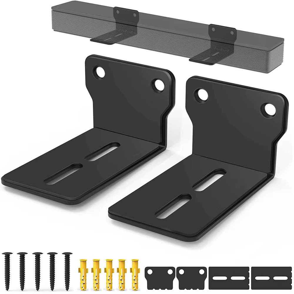 Supports muraux universels pour barre de son, support d'étagère murale Anti-chute, support de montage pour haut-parleur, facile à installer