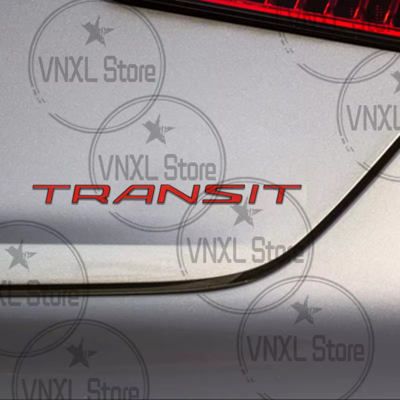 Style de voiture pour Ford Transit lettre personnalisée 3D autocollants en métal Tuning camping-car Van coffre de voiture corps emblème Auto décalcomanies accessoires