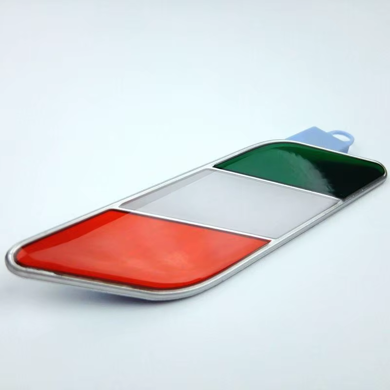 Autocollant d'insigne d'emblème de sport de course automobile pour drapeau italien d'italie