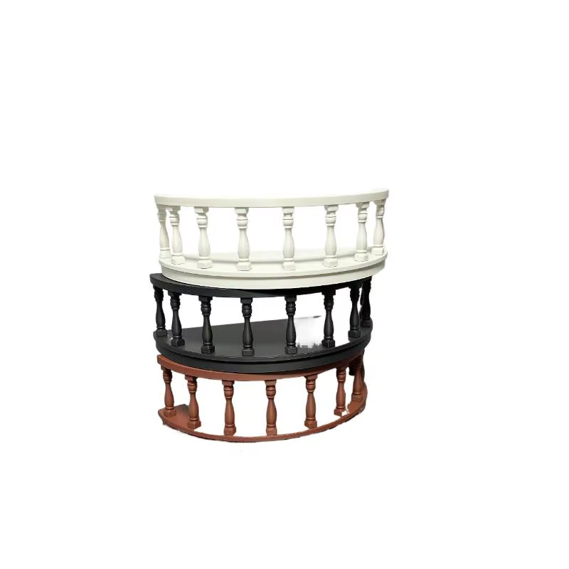Balustrade de balcon miniature, accessoires pour maison de poupée, échelle 1:12, clôture de balcon incurvée pour décoration extérieure de maison de poupée