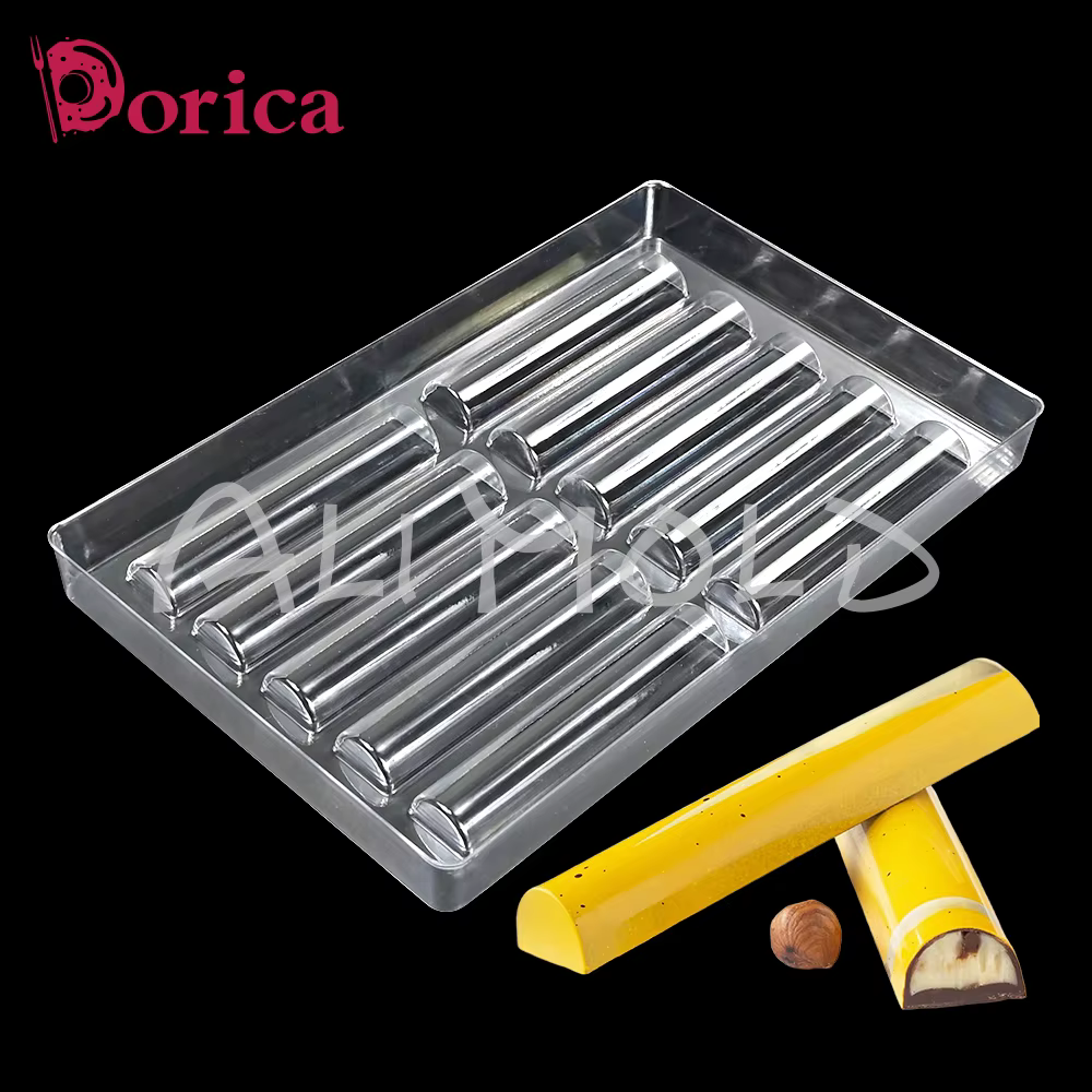 Moule de barre de chocolat professionnel en plastique, crème au beurre, confiserie, bonbons, outil de décoration de gâteaux, pâtisserie, Dessert, ustensile de cuisson