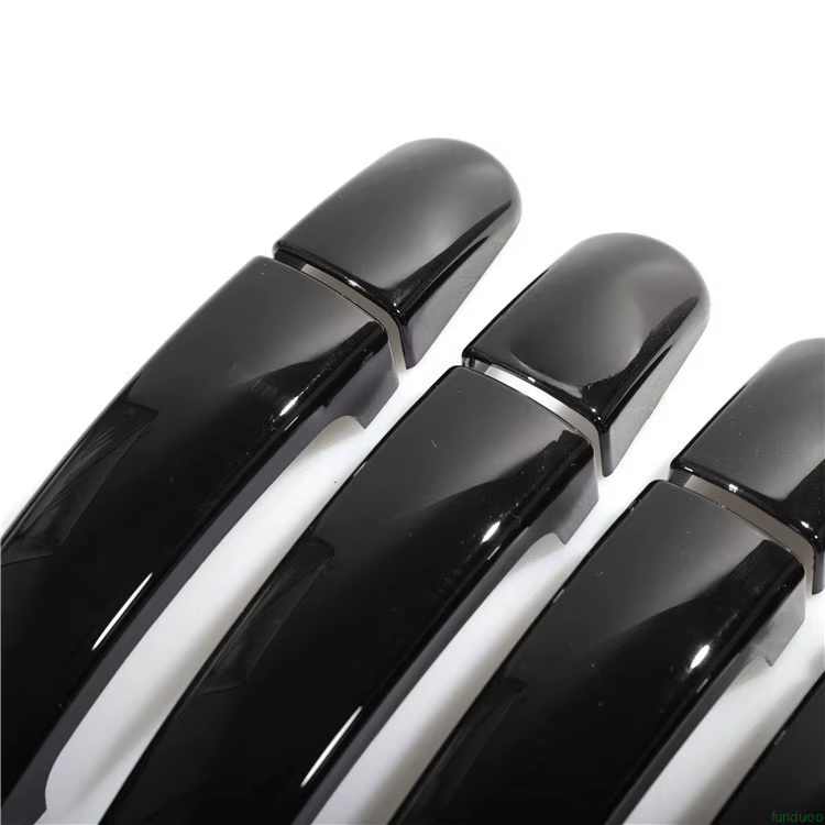 Couvercle de poignée de porte de voiture chromé noir brillant, pour Ford Transit Custom Tourneo Custom 2013 – 2017, superpositions de garniture, accessoires de style