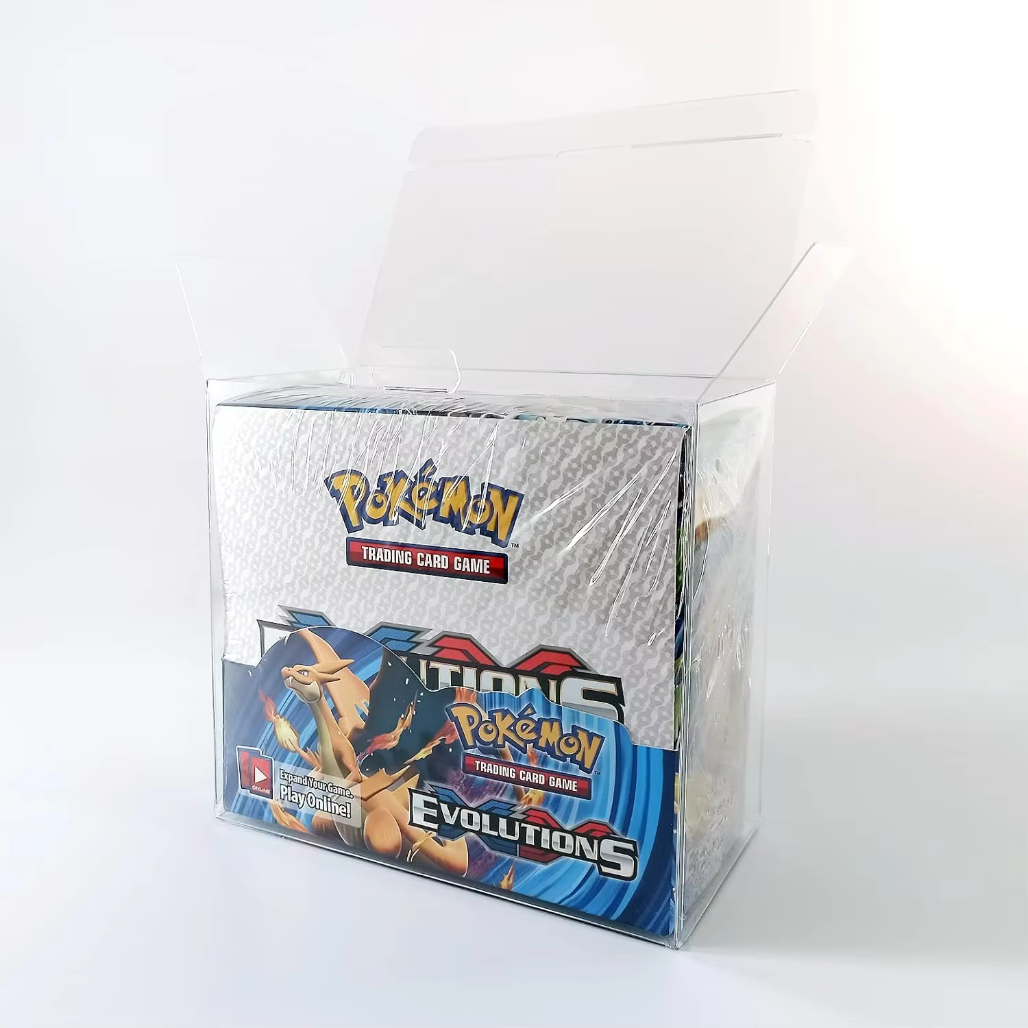 Boîte de rappel en PVC anti-poussière, étui de protection en plastique transparent, vitrine de protection de carte pour boîte de rappel Pokemon, 10 pièces