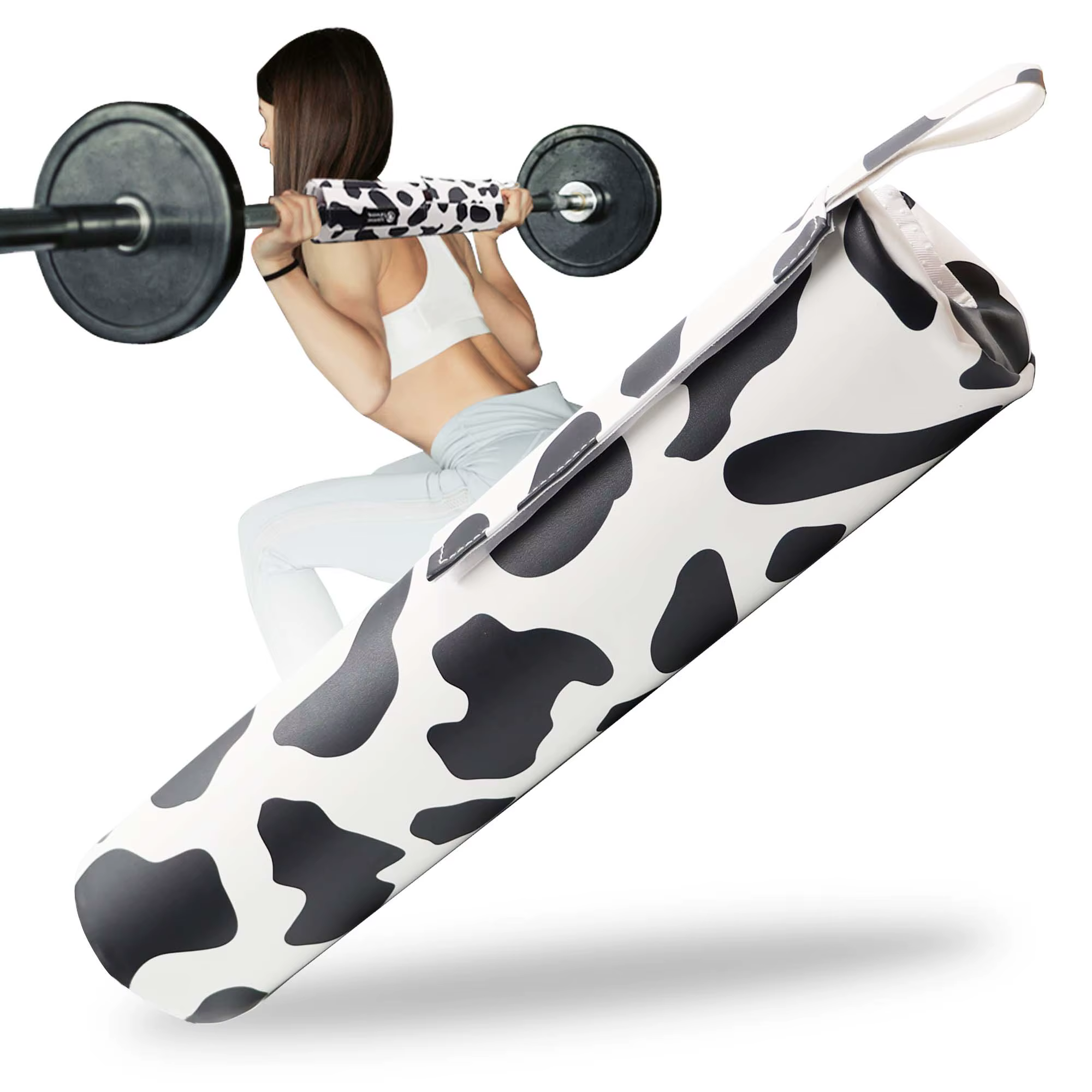 Coussin de squat antidérapant avec mousse optique