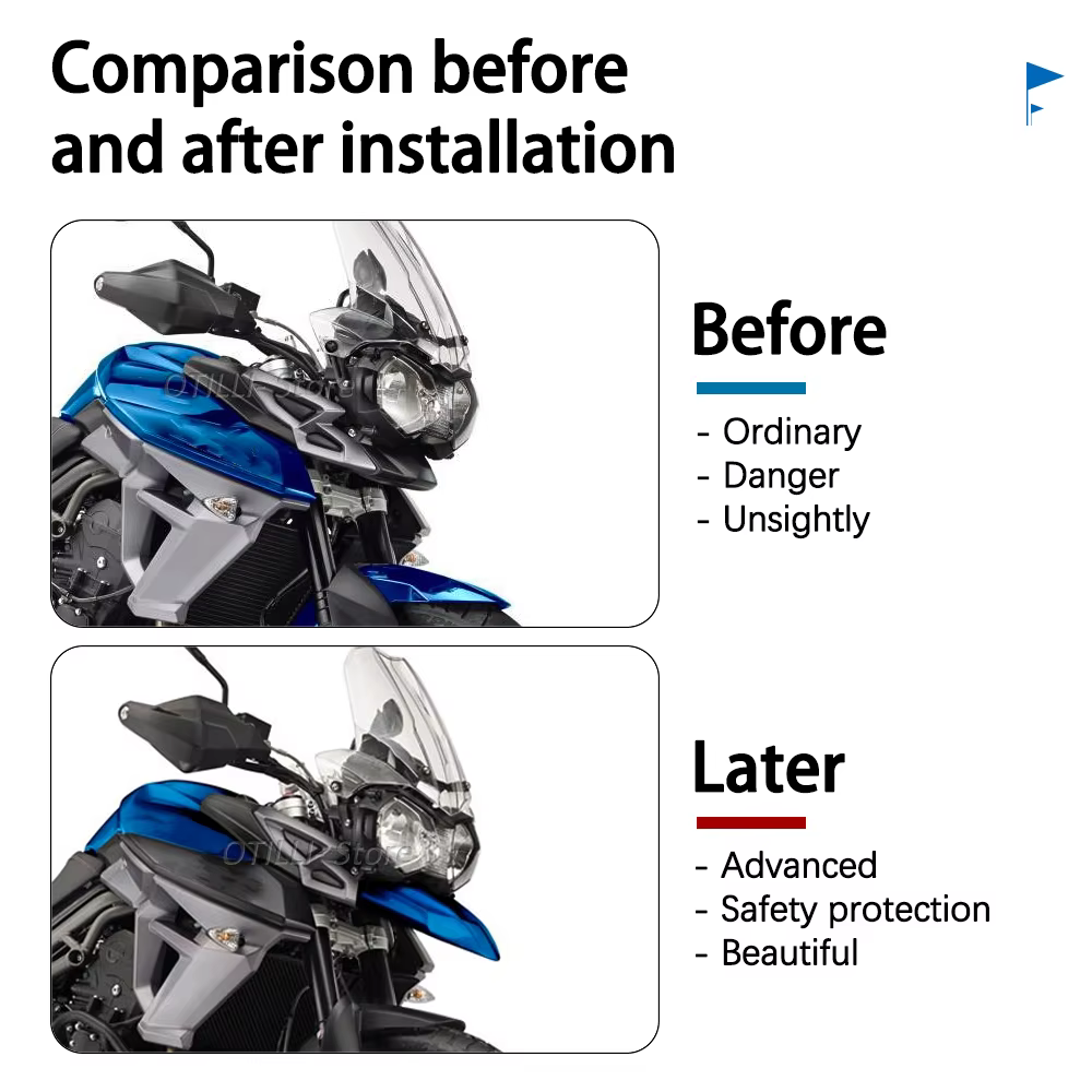 Nouveau Kit de garde-boue d'extension de garde-boue de bec avant de moto carénage pour Tiger800 Tiger 800 2011 2012 2013 2015 2016 2017