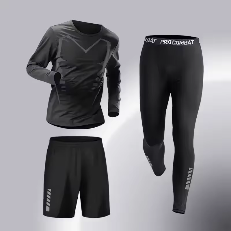 Nouvelle mode, ensemble de vêtements de sport pour hommes en 3 pièces