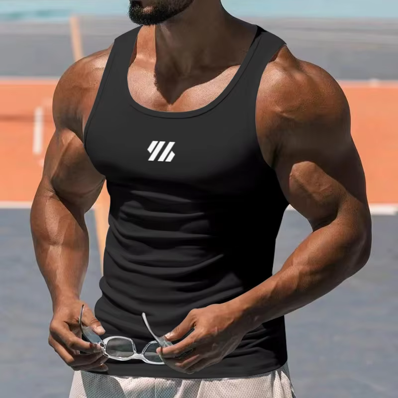 Chemise de sport élastique respirante pour hommes