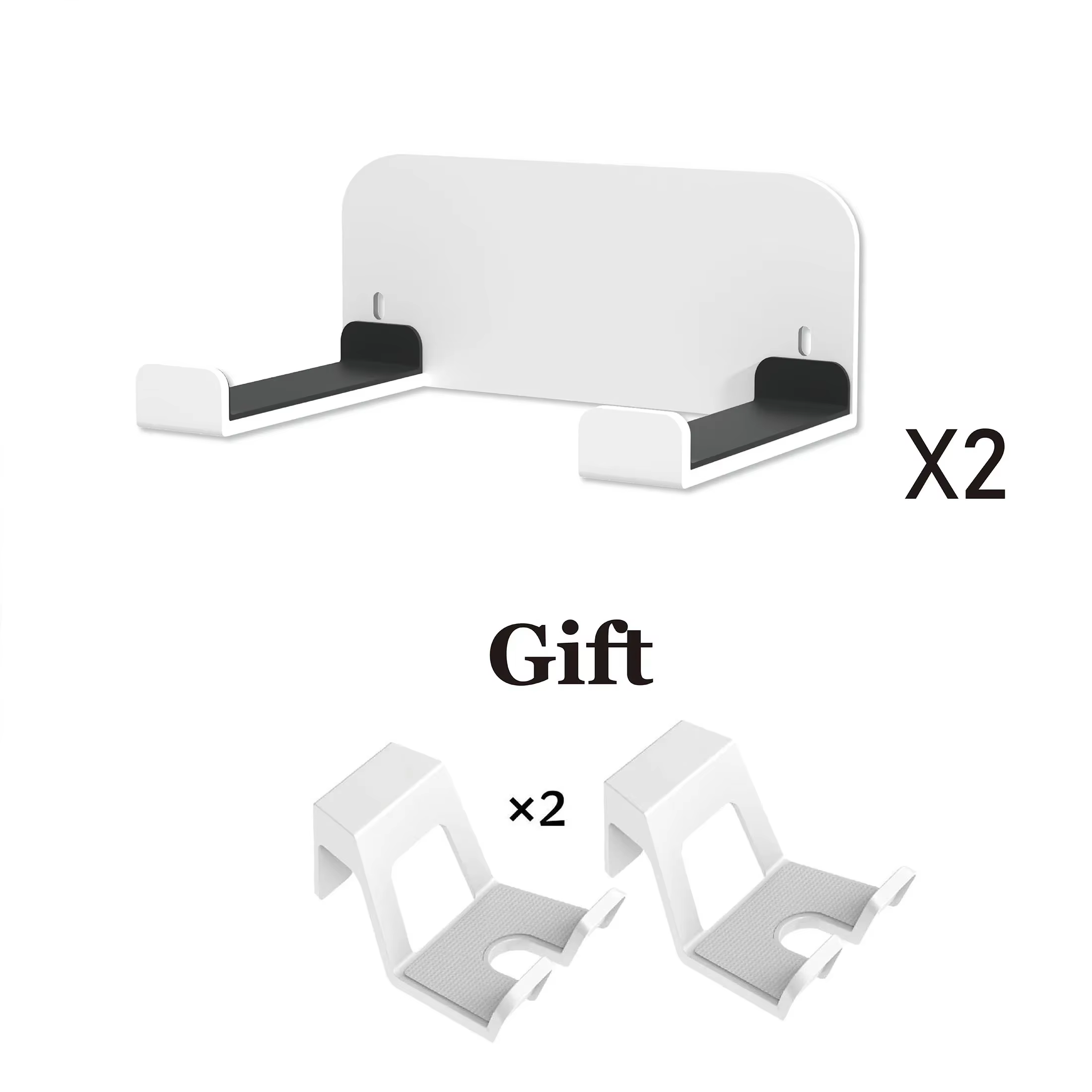 Support de montage mural pour Xbox série S, suspension verticale en métal sur le mur ou sous le bureau, support d'étagère murale pour accessoires de jeu XSS