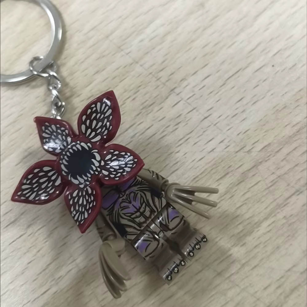 Porte-clés en acrylique Stranger Things, figurines Dustin, Mike, Lucas, Demogorgon, pendentif pour sac à dos, décorations, cadeau
