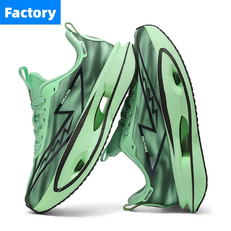 Chaussures de course Marathon Spécialité Homme Sport Plaque Carbone Respirantes Ultralégères Femme Confortables Athlétiques Amorti Stabilité Baskets