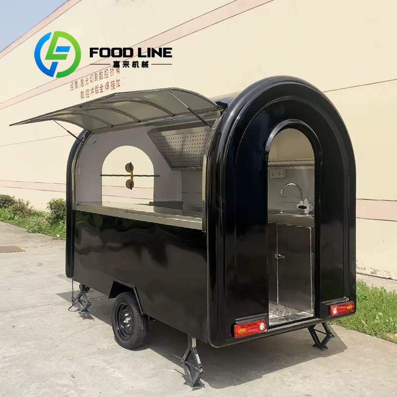 Mini camion de nourriture de rue personnalisé, Bar Mobile rapide, cuisine complète, Hot Dogs, café, vente au détail, utilisation en magasin d'aliments