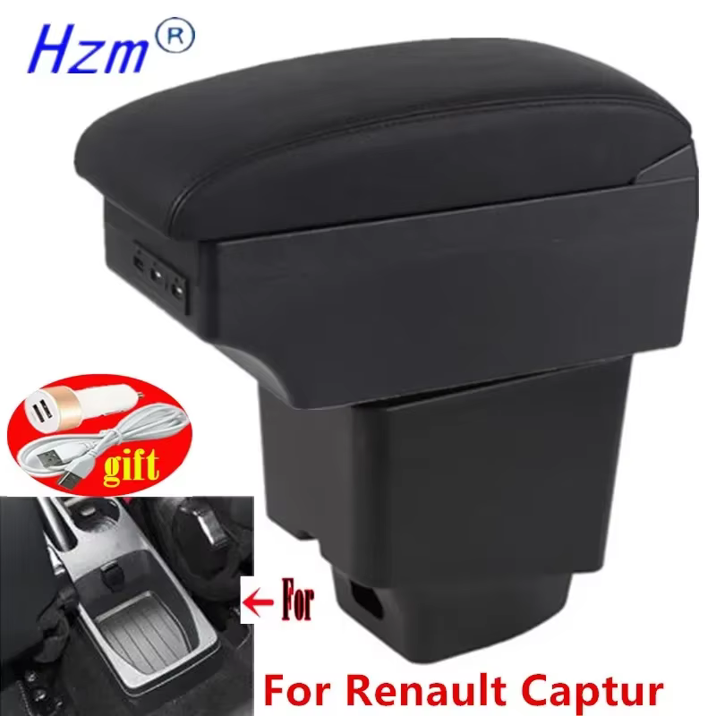 Accoudoir de voiture pour Renault Captur, boîte de rangement d'accessoires de voiture, pièces intérieures