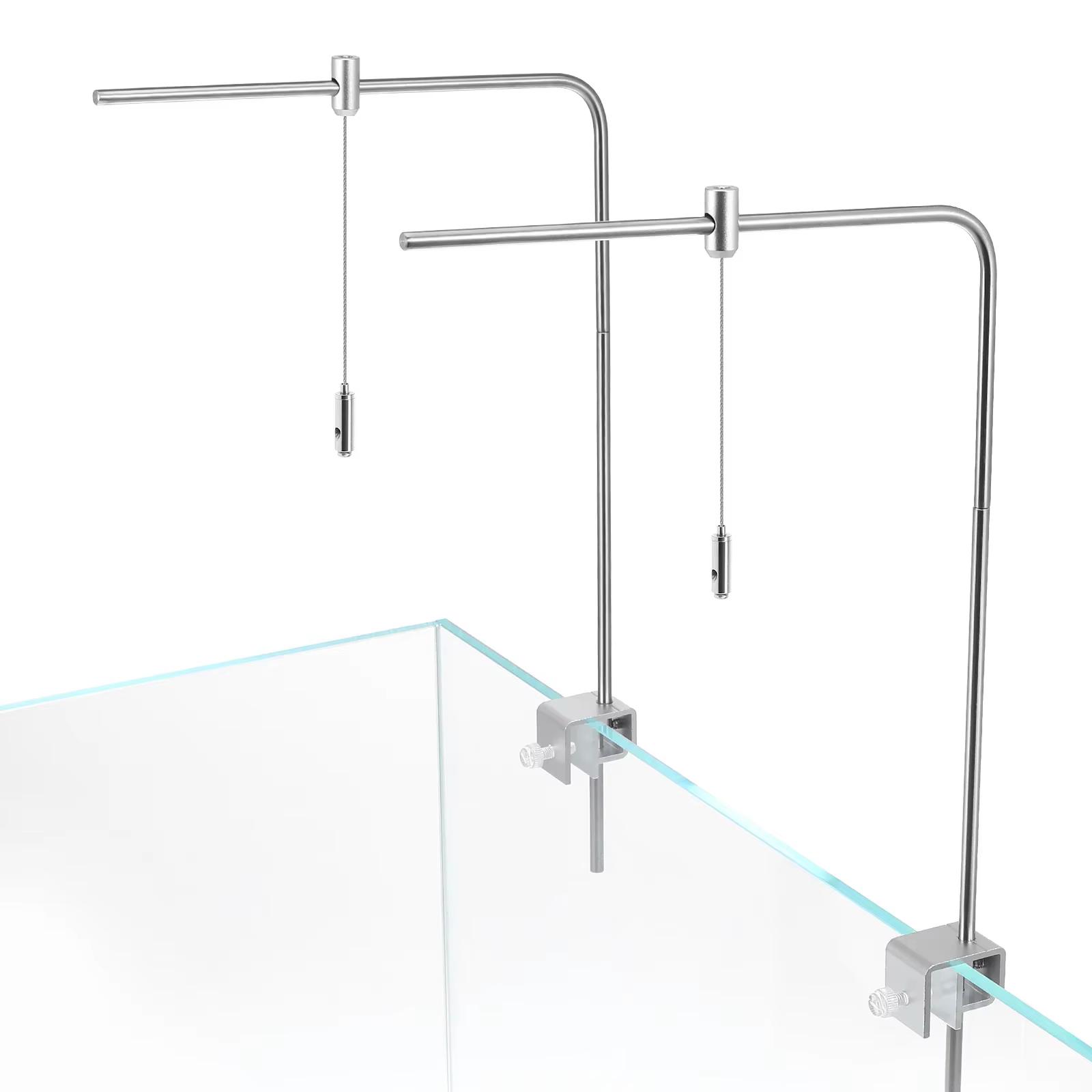 Support de lumière pour aquarium, support d'éclairage pour plantes aquatiques, support suspendu pour aquarium, cintre de lumière réglable, accessoire pour outil d'alimentation du poisson