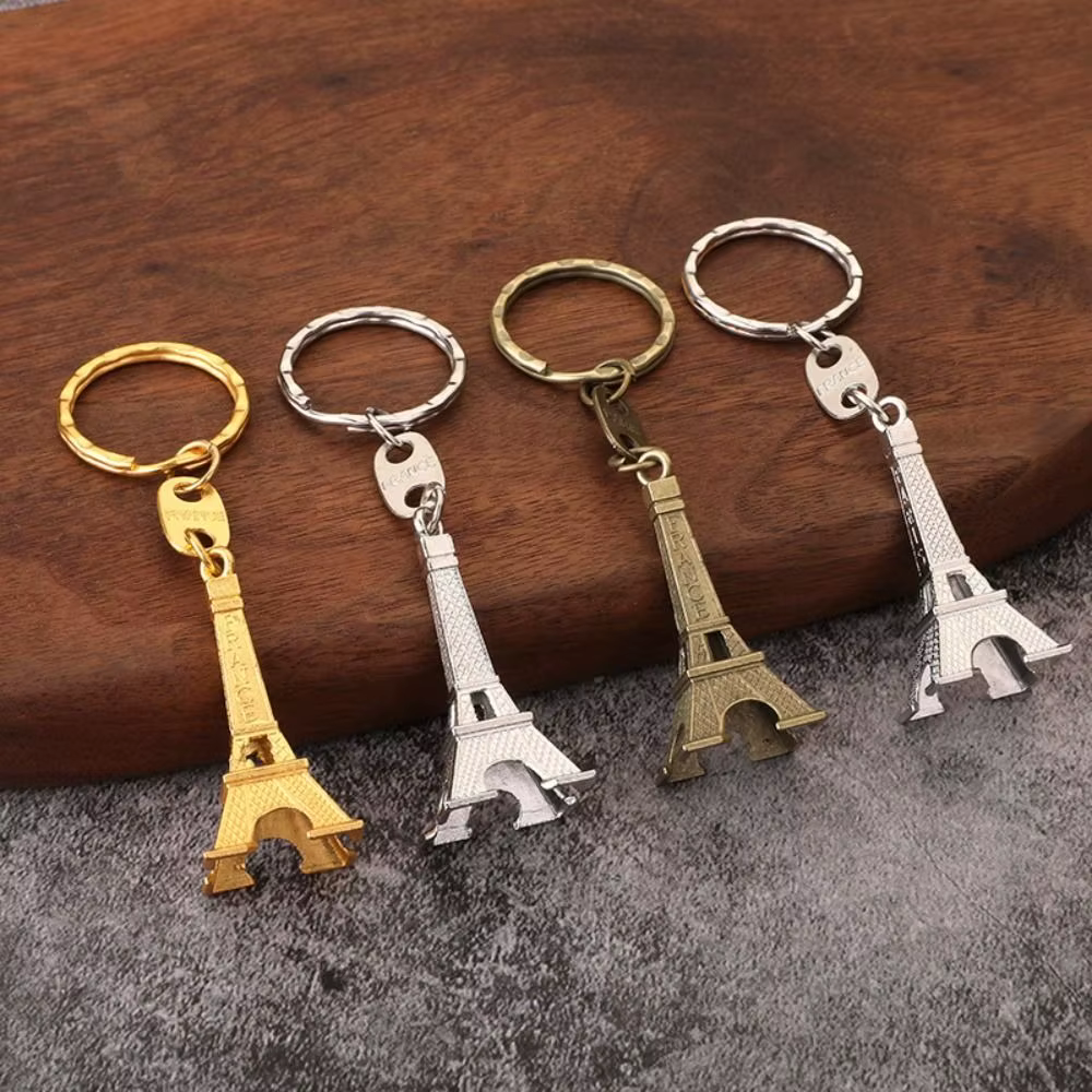 Porte-clés tour Eiffel en alliage, Simple, Vintage, France, mode, pendentif de sac, décoration tendance, Paris, sac suspendu