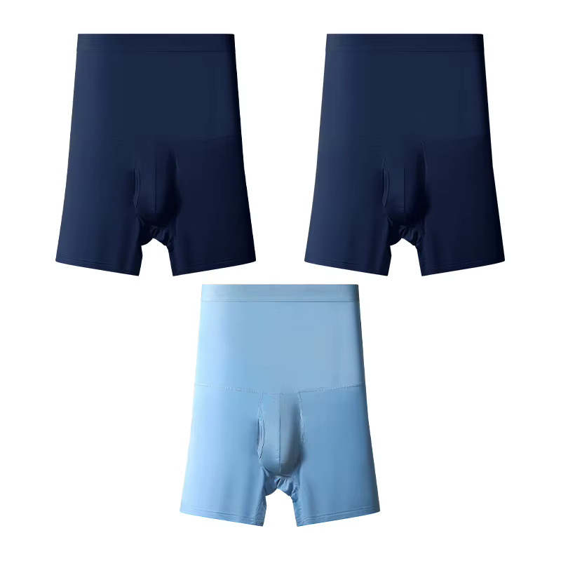 3 pièces sous-vêtements de sport pour hommes: taille haute