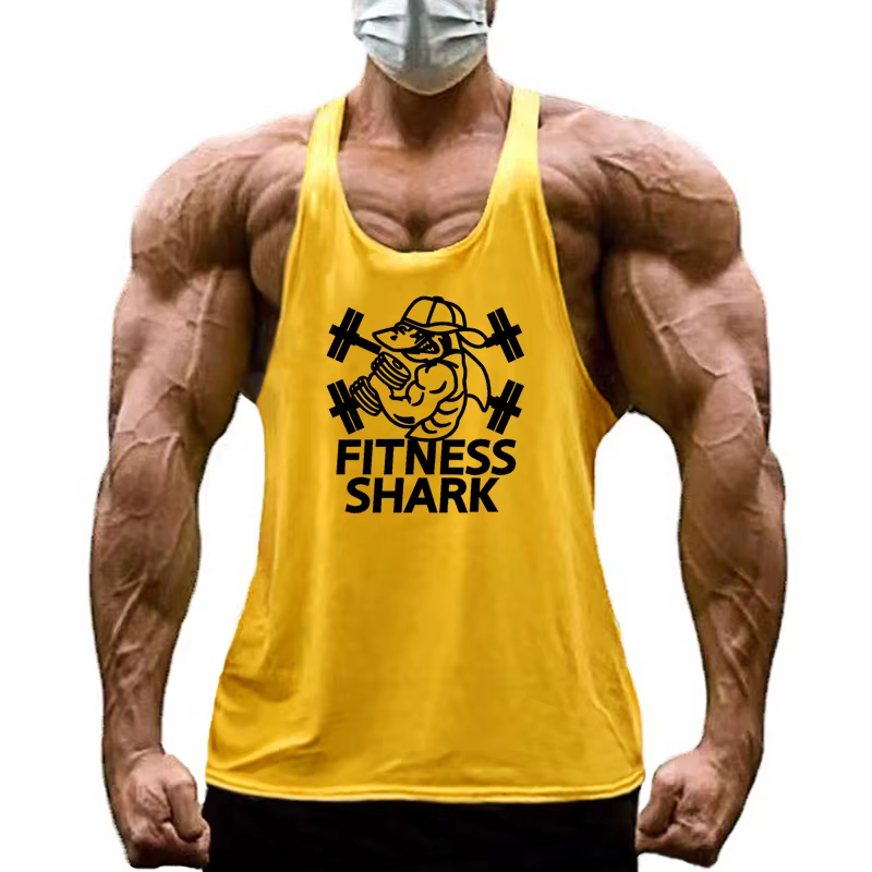 FITNESS SHARK-Vêtements Raceback en Coton pour Homme