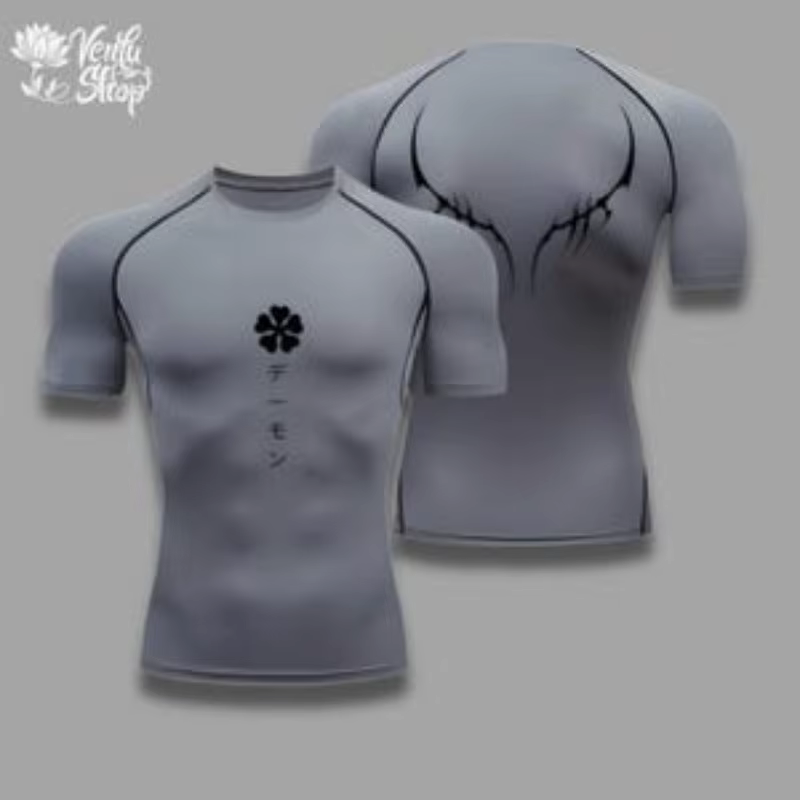 Chemise de compression | Trèfle noir