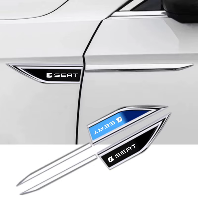 Autocollants de porte latérale pour voiture, 2 pièces, pour Seat Leon Ibiza Ateca Arona Altea Arosa Exeo Mii, accessoires de voiture