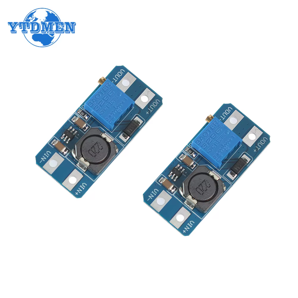 Convertisseur Boost MT3608 DC-DC, Module d'alimentation réglable, carte élévatrice, sortie MAX 28V 2A, 1 pièce