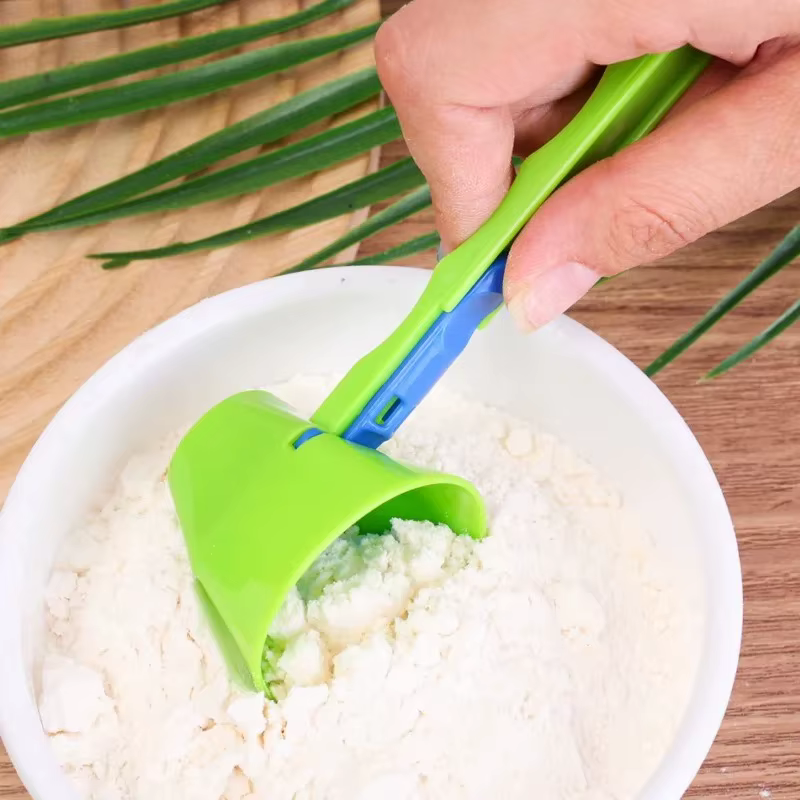 Cuillère coulissante créative pour poudre de protéines