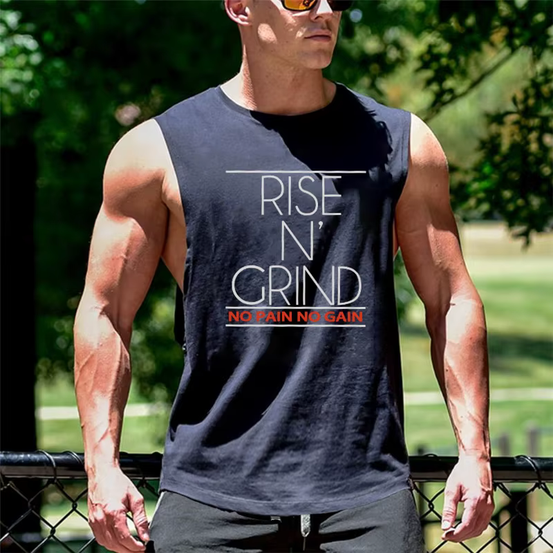Gym musculation vêtements de course été coton respirant Singlets hommes formation sans manches débardeurs grandes fentes latérales chemises