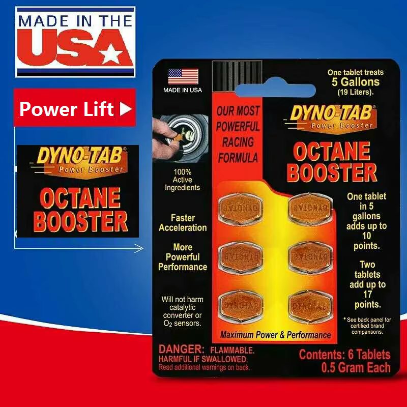 Dynotab ® La carte de surpression HP Octane pour l'essence est uniquement maximise la puissance augmente l'économie du carburant élimine les coups et le Ping fabriqué aux États-Unis
