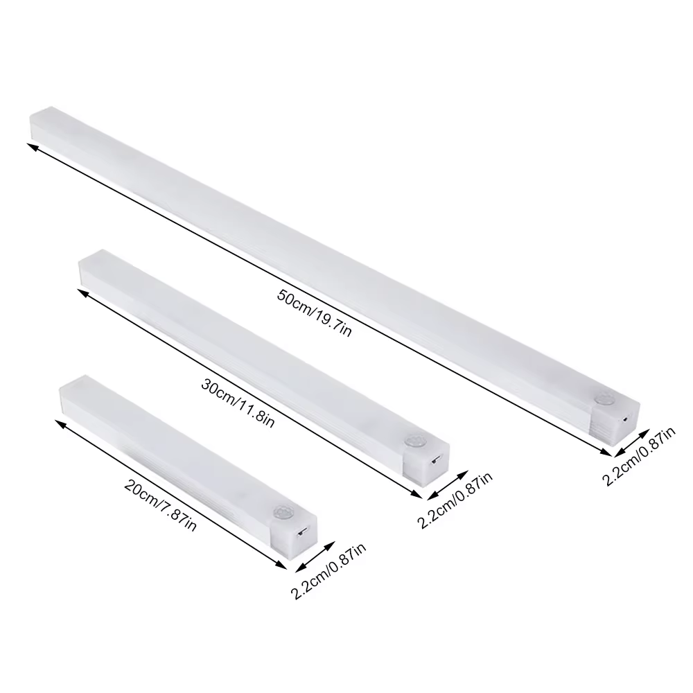 LED détecteur de mouvement lumière sans fil LED veilleuse Type C lumière Rechargeable armoire armoire lampe escalier rétro-éclairage pour cuisine