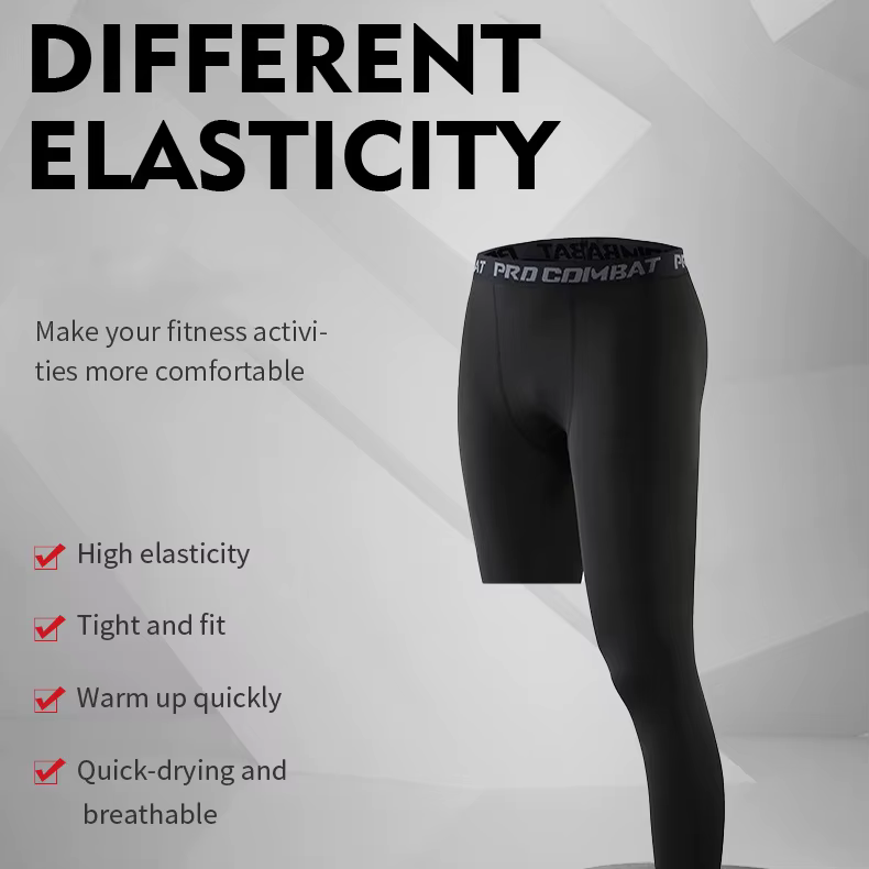 Leggings de basket-ball à jambe unique pour hommes