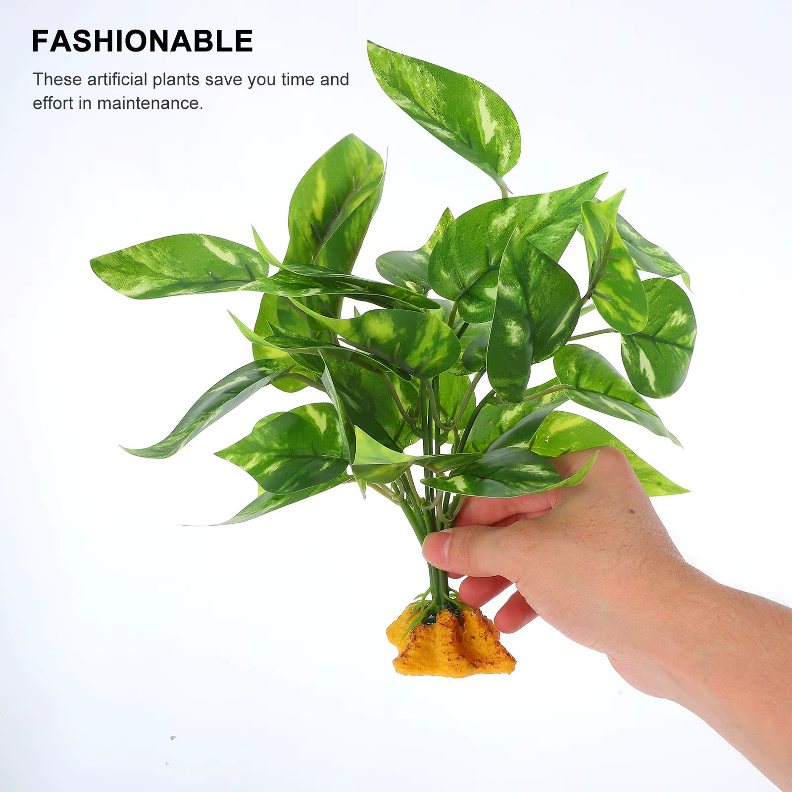 Plantes artificielles pour terrarium, habitat réaliste pour reptiles, bonsaï, plante artificielle, décoration pour terrarium de dragon barbu, accessoires pour aquarium de poissons